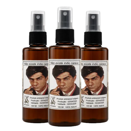 Kit com três frascos do Tônico Capilar Walter Silva